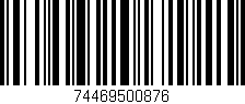 Código de barras (EAN, GTIN, SKU, ISBN): '74469500876'