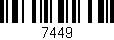 Código de barras (EAN, GTIN, SKU, ISBN): '7449'