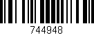 Código de barras (EAN, GTIN, SKU, ISBN): '744948'