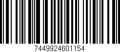 Código de barras (EAN, GTIN, SKU, ISBN): '7449924601154'