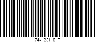Código de barras (EAN, GTIN, SKU, ISBN): '744_231_0_P'