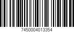 Código de barras (EAN, GTIN, SKU, ISBN): '7450004013354'