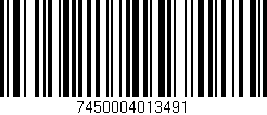 Código de barras (EAN, GTIN, SKU, ISBN): '7450004013491'