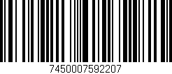 Código de barras (EAN, GTIN, SKU, ISBN): '7450007592207'