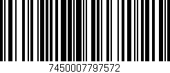 Código de barras (EAN, GTIN, SKU, ISBN): '7450007797572'