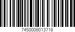 Código de barras (EAN, GTIN, SKU, ISBN): '7450008013718'