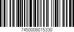 Código de barras (EAN, GTIN, SKU, ISBN): '7450008015330'