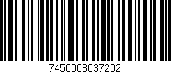 Código de barras (EAN, GTIN, SKU, ISBN): '7450008037202'