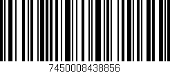 Código de barras (EAN, GTIN, SKU, ISBN): '7450008438856'