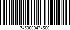 Código de barras (EAN, GTIN, SKU, ISBN): '7450008474588'