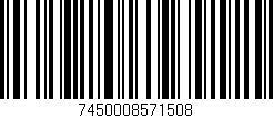Código de barras (EAN, GTIN, SKU, ISBN): '7450008571508'