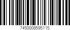 Código de barras (EAN, GTIN, SKU, ISBN): '7450008595115'