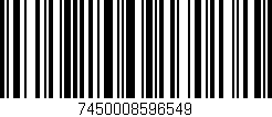 Código de barras (EAN, GTIN, SKU, ISBN): '7450008596549'