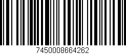 Código de barras (EAN, GTIN, SKU, ISBN): '7450008664262'