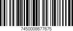 Código de barras (EAN, GTIN, SKU, ISBN): '7450008677675'
