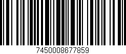 Código de barras (EAN, GTIN, SKU, ISBN): '7450008677859'