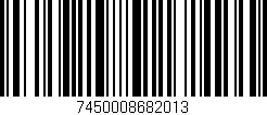 Código de barras (EAN, GTIN, SKU, ISBN): '7450008682013'
