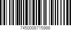 Código de barras (EAN, GTIN, SKU, ISBN): '7450008715988'