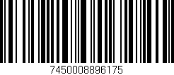 Código de barras (EAN, GTIN, SKU, ISBN): '7450008896175'
