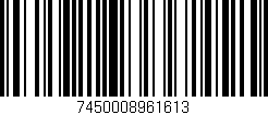 Código de barras (EAN, GTIN, SKU, ISBN): '7450008961613'
