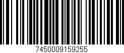 Código de barras (EAN, GTIN, SKU, ISBN): '7450009159255'