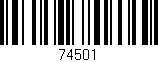 Código de barras (EAN, GTIN, SKU, ISBN): '74501'
