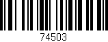 Código de barras (EAN, GTIN, SKU, ISBN): '74503'