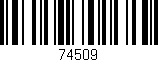 Código de barras (EAN, GTIN, SKU, ISBN): '74509'