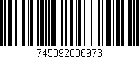 Código de barras (EAN, GTIN, SKU, ISBN): '745092006973'