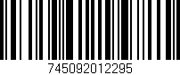 Código de barras (EAN, GTIN, SKU, ISBN): '745092012295'