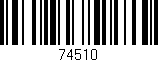 Código de barras (EAN, GTIN, SKU, ISBN): '74510'