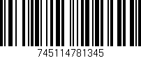 Código de barras (EAN, GTIN, SKU, ISBN): '745114781345'