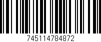 Código de barras (EAN, GTIN, SKU, ISBN): '745114784872'