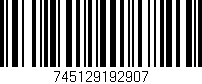 Código de barras (EAN, GTIN, SKU, ISBN): '745129192907'