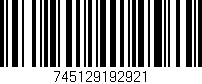 Código de barras (EAN, GTIN, SKU, ISBN): '745129192921'