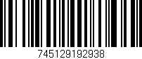 Código de barras (EAN, GTIN, SKU, ISBN): '745129192938'