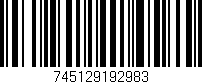Código de barras (EAN, GTIN, SKU, ISBN): '745129192983'