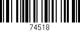 Código de barras (EAN, GTIN, SKU, ISBN): '74518'