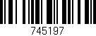 Código de barras (EAN, GTIN, SKU, ISBN): '745197'