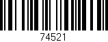 Código de barras (EAN, GTIN, SKU, ISBN): '74521'