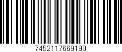 Código de barras (EAN, GTIN, SKU, ISBN): '7452117669190'