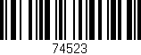 Código de barras (EAN, GTIN, SKU, ISBN): '74523'