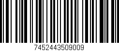 Código de barras (EAN, GTIN, SKU, ISBN): '7452443509009'