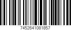 Código de barras (EAN, GTIN, SKU, ISBN): '7452641081857'
