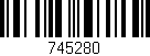Código de barras (EAN, GTIN, SKU, ISBN): '745280'
