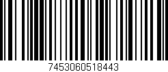 Código de barras (EAN, GTIN, SKU, ISBN): '7453060518443'