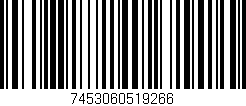 Código de barras (EAN, GTIN, SKU, ISBN): '7453060519266'