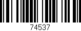 Código de barras (EAN, GTIN, SKU, ISBN): '74537'