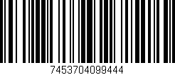 Código de barras (EAN, GTIN, SKU, ISBN): '7453704099444'