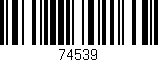 Código de barras (EAN, GTIN, SKU, ISBN): '74539'